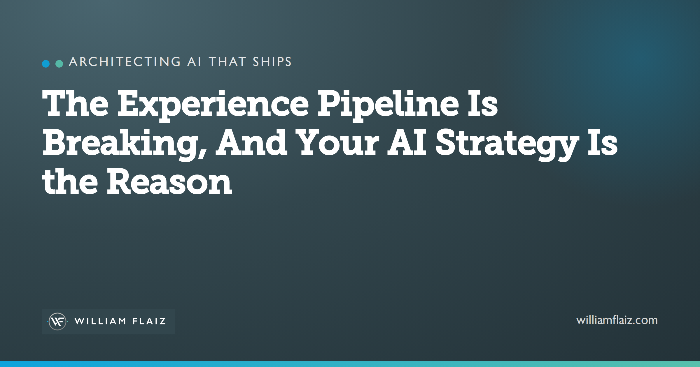 The Experience Pipeline Is Breaking, And Your AI Strategy Is the Reason