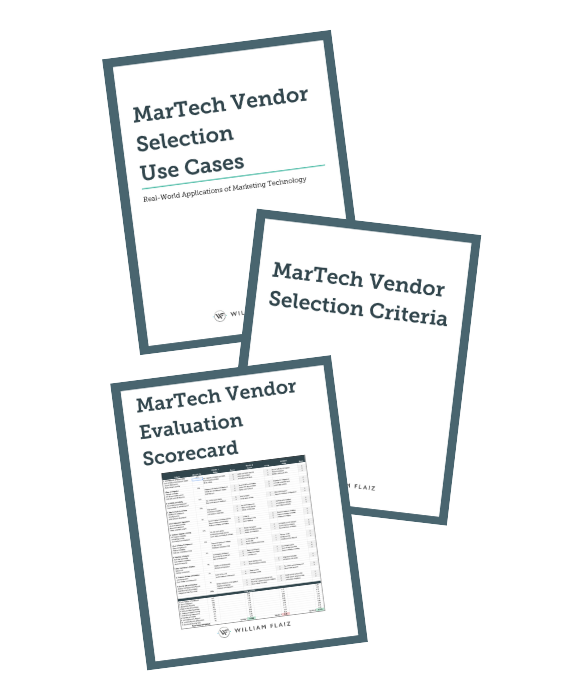 Procurement team scoring martech vendors against an assessment framework checklist
